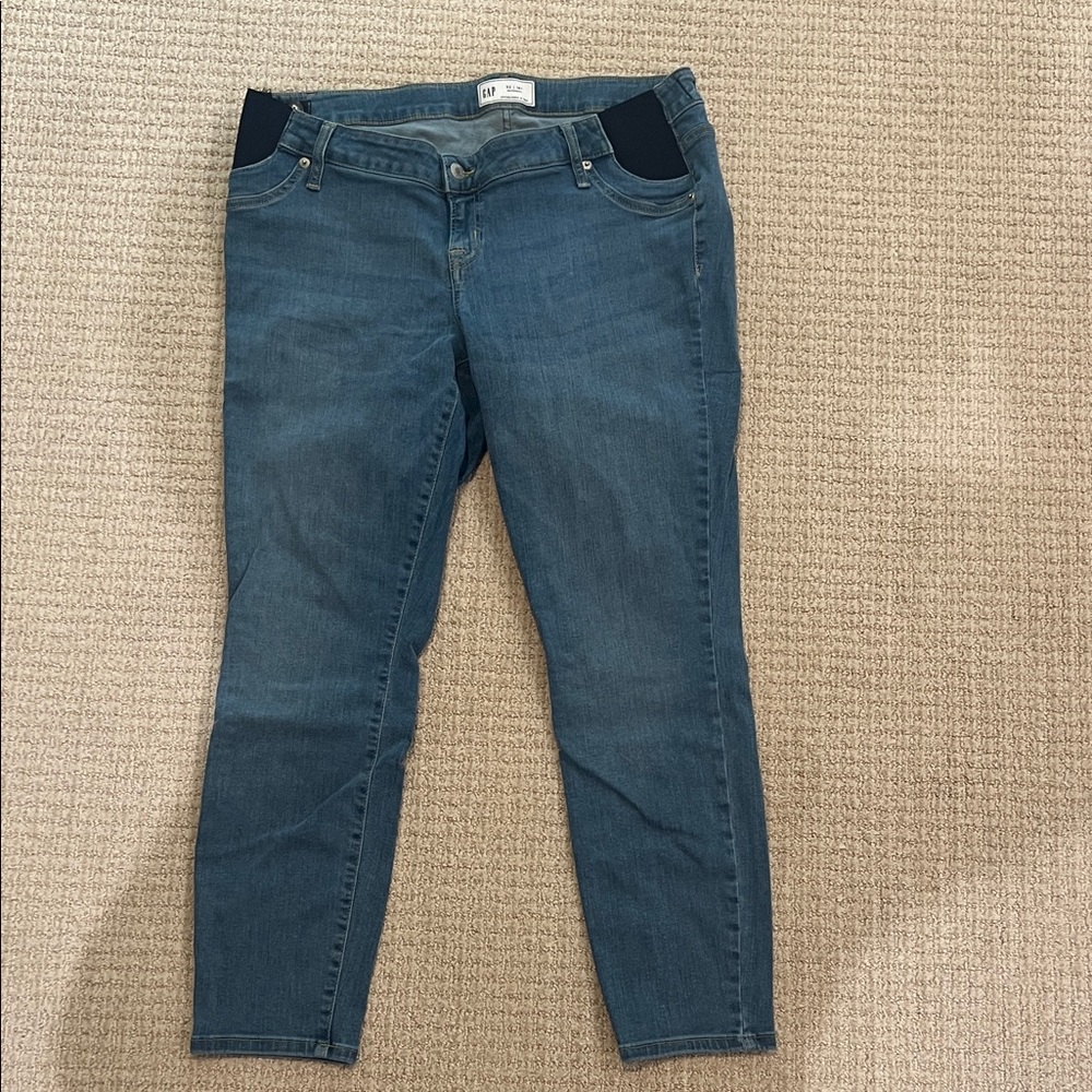 GAP Women's Blue Maternity Skinny Jeans